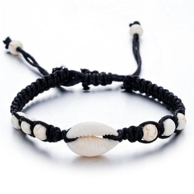 Bracelet Rasta En Bois - Noir, Longueur 23-24cm, Unisexe, Occasion Très Bon état