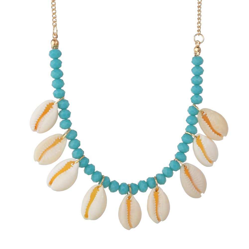 Collier de perles graduées coquillages en nacre vintage Collier de perles graduées coquillages en nacre vintage