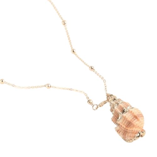 Collier Vintage En Corail Et Coquillages - Très Bon état - Occasion