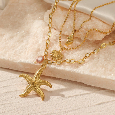 Collier Coquillage Étoile De Mer