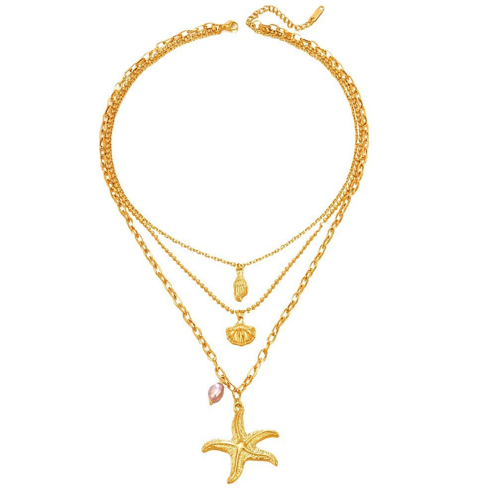 Collier Coquillage Étoile De Mer