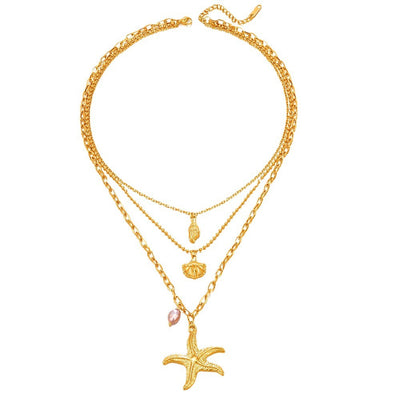 Collier Coquillage Étoile De Mer