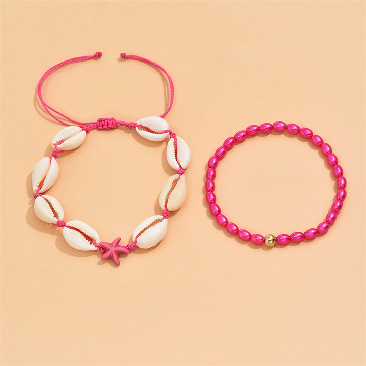 Bracelets Cheville Perles Pour Femme - Lot De 3 Bijoux Pieds Bohème Réglables - Plage, été, Festivals