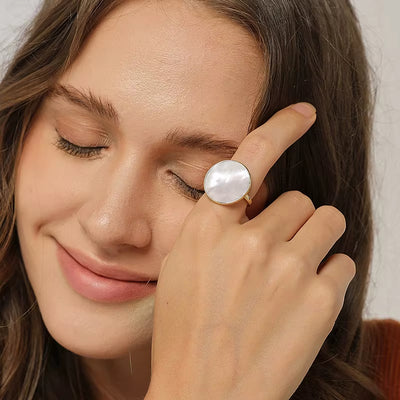 Bague Coquillage Ronde