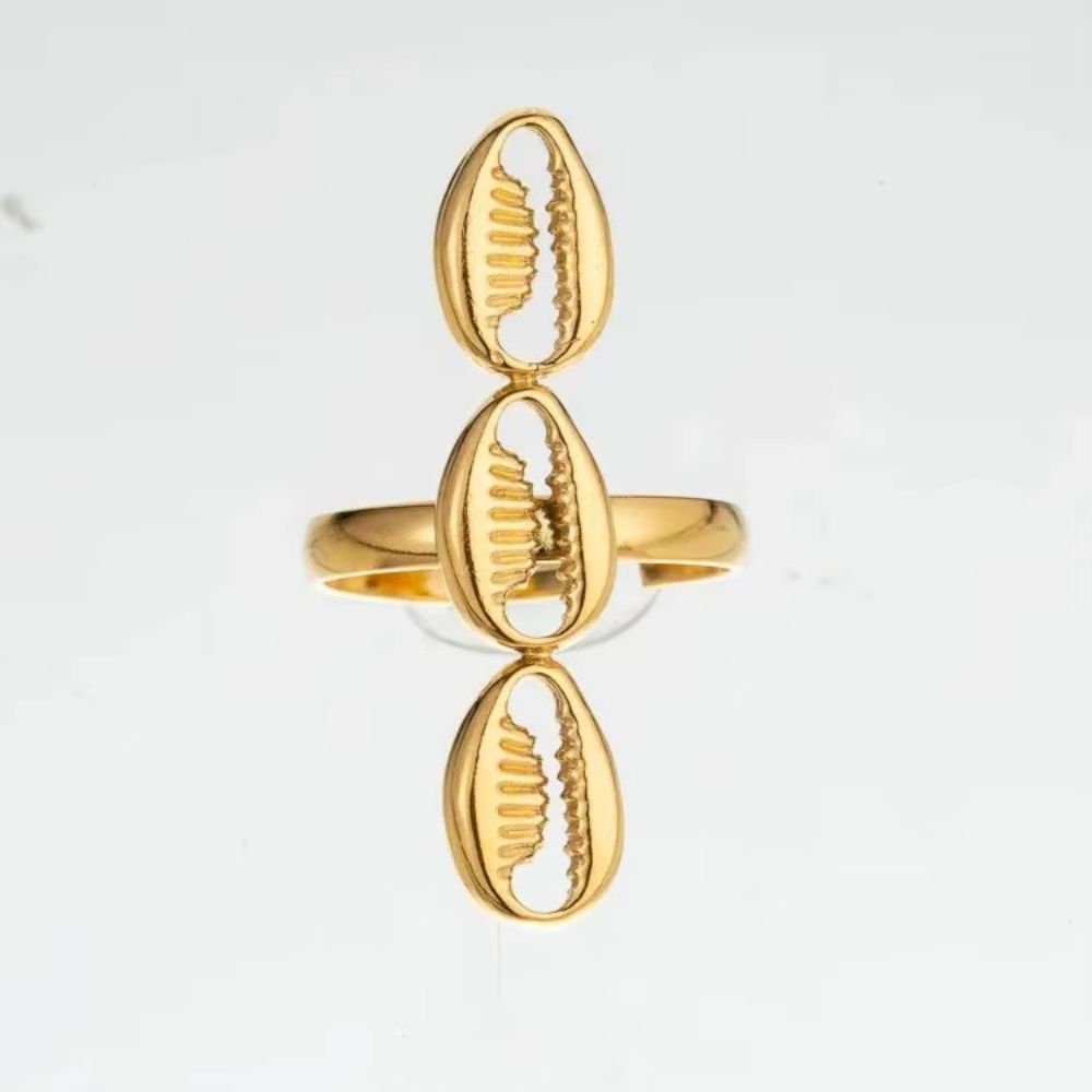 Bague Coquillage Trio de Cauris