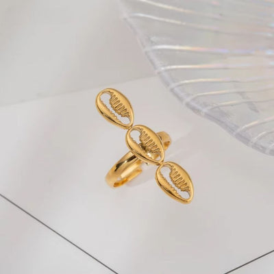 Bague Coquillage Trio de Cauris
