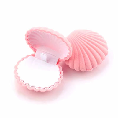 Boîte à Bijoux Coquillage en Velours