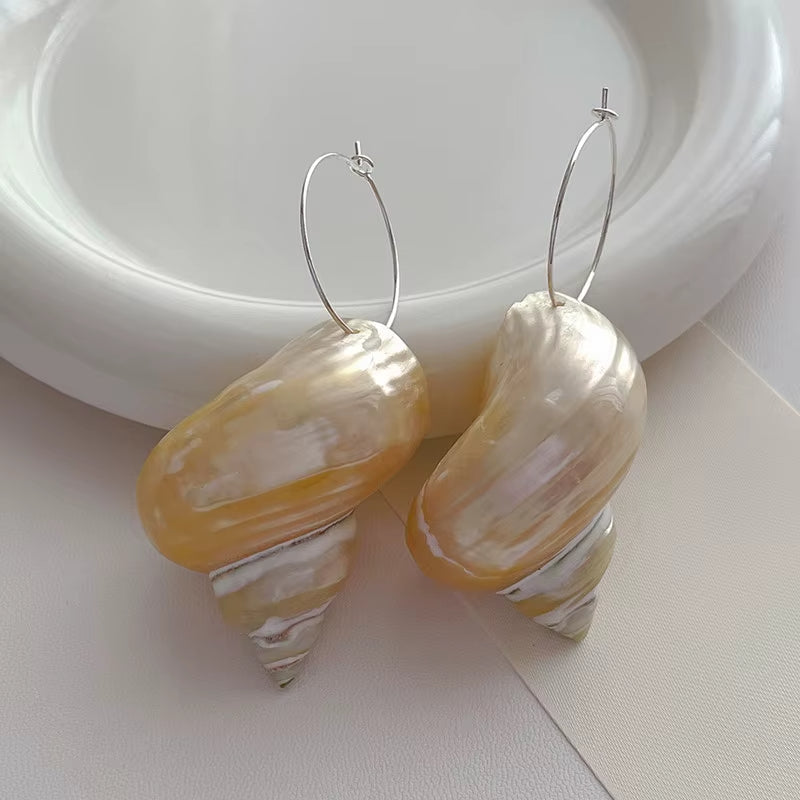 Boucle d’Oreille Coquillage Épurée