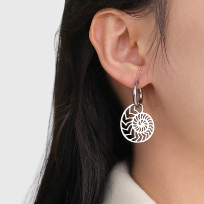 Boucle d’Oreille Coquillage Escargot