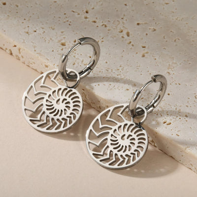 Boucle d’Oreille Coquillage Escargot