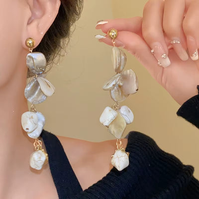 Boucle d’Oreille Coquillage Longue
