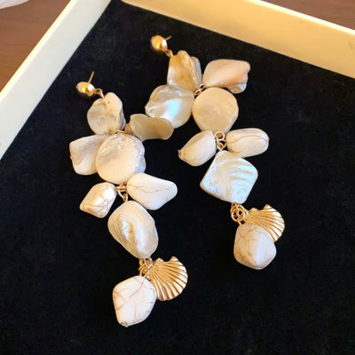 Boucle d’Oreille Coquillage Longue
