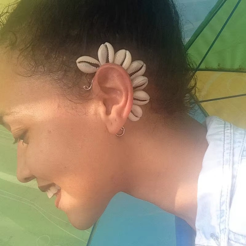 Boucle d’Oreille Coquillage Multi Cauris