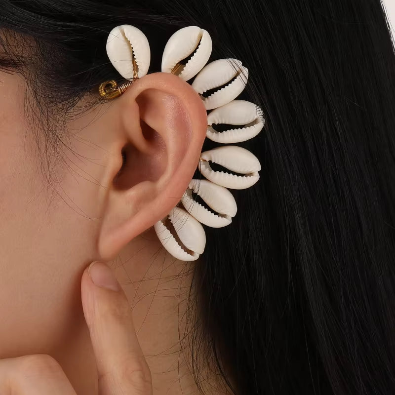 Boucle d’Oreille Coquillage Multi Cauris