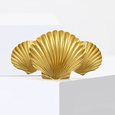 Broche Coquillage en Acier Inoxydable sur fond blanc