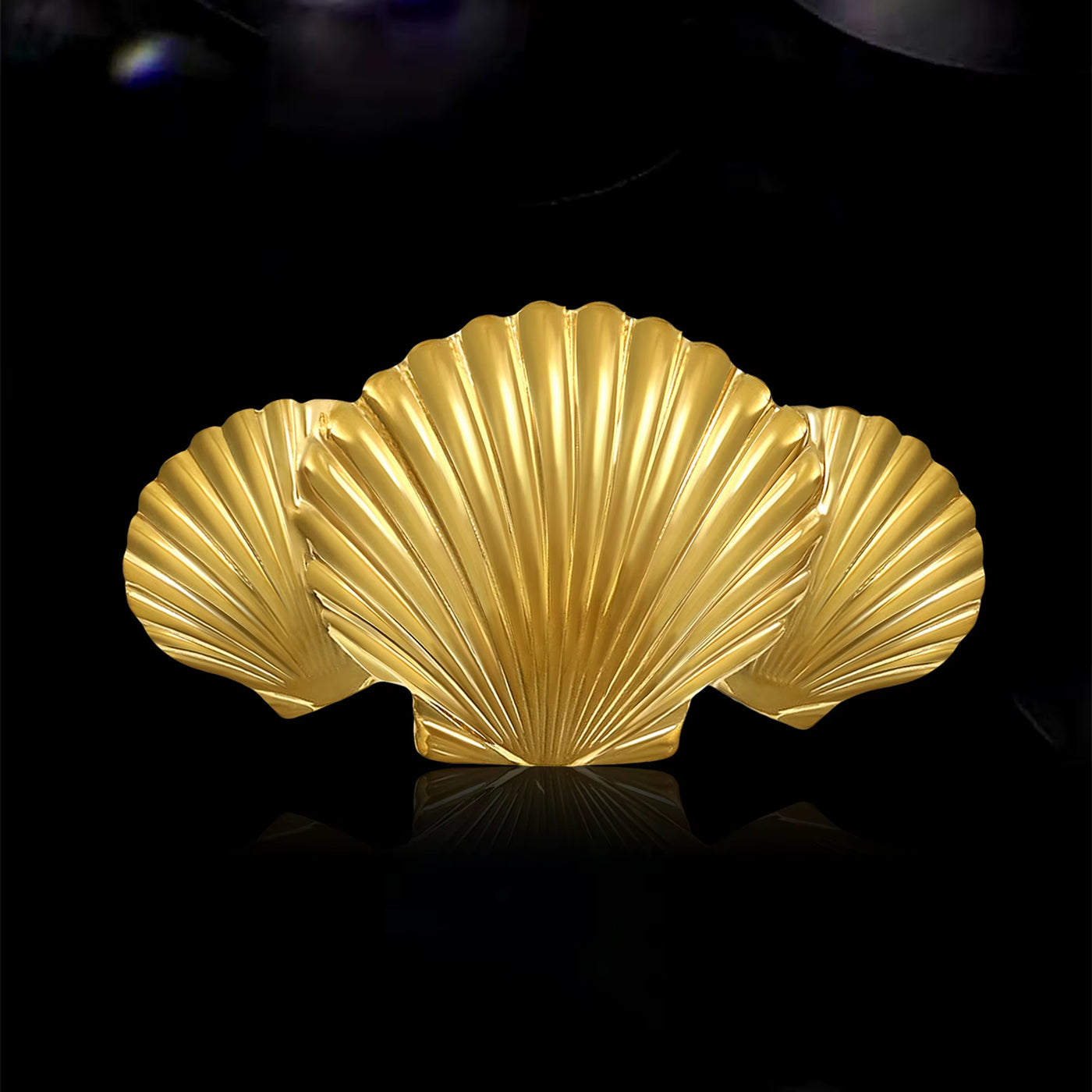 Broche Coquillage en Acier Inoxydable