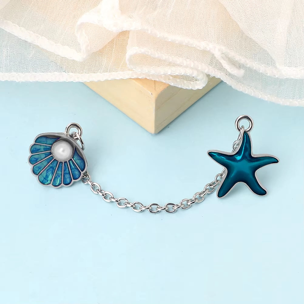 Broche Coquillage avec Chaine