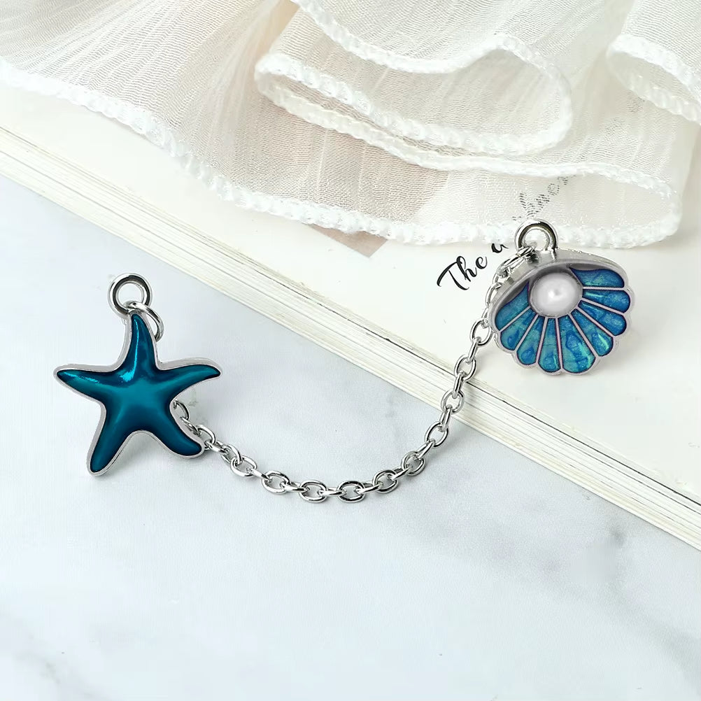 Broche Coquillage avec Chaine
