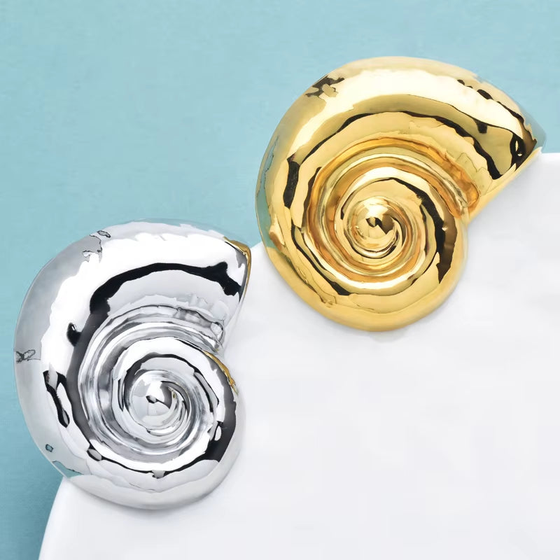Broche Coquillage Design Escargot