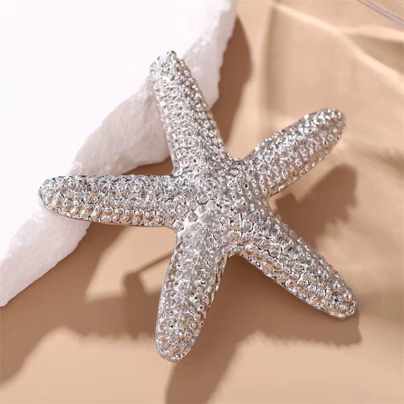 Broche Coquillage Design Etoile de Mer