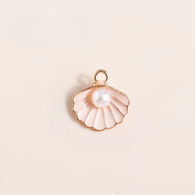 Lot de 10 Perles en Coquillage Roses