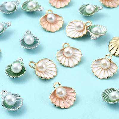 Lot de 20 Perles en Coquillage Modernes