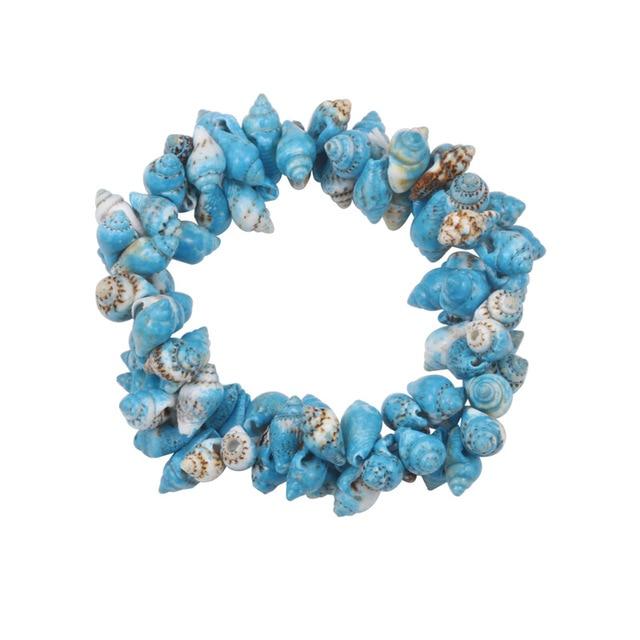 Bracelet Coquillage Estuaire Bleu