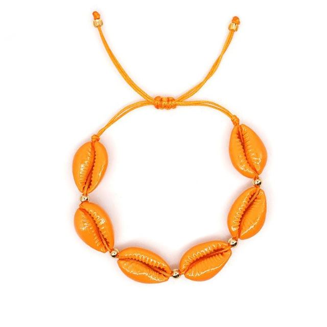 Bracelet Coquillage Orange