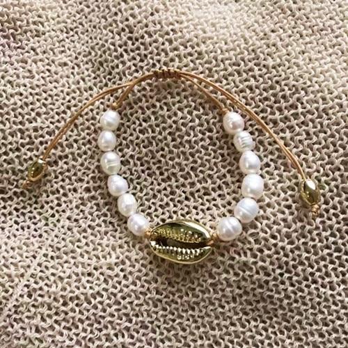 Bracelet Coquillage Perles Blanches