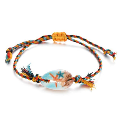 Bracelet Coquillage Rivage Orange