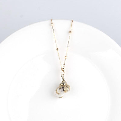Collier Coquillage Blanc Guadeloupe