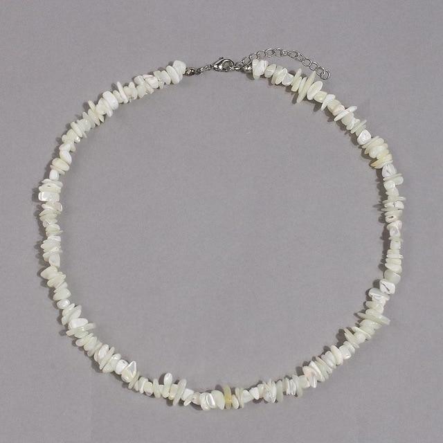 FISISZ Bijoux en Argent Sterling 925 Collier Coquillage Design Perle Naturelle Pendentif Collier Femme Bijoux Glamour Or 18 carats, Rose