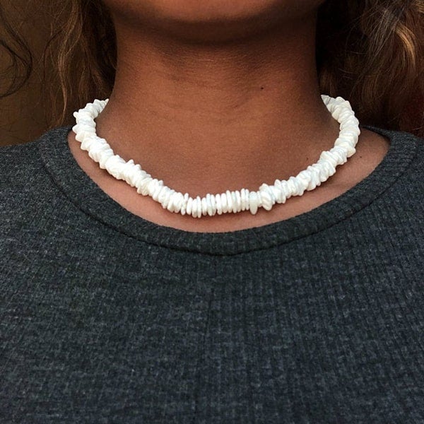 Collier Perle De Coquillage Homme GAVU - Perles Naturelles Avec Pierres - Design Élégant Et Masculin